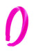Padded Silk Headband, L. Erickson USA 1" Padded Wide Headband - Island Pink, Silk Charmeuse