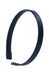 L. Erickson USA 1/2" Ultracomfort Headband - Silk Charmeuse Navy Blue, Silk Charmeuse
