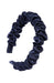 L. Erickson USA 1/2" Medici Headband - Navy Blue, Silk Charmeuse