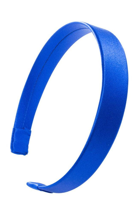 L. Erickson USA 1" Ultracomfort Headband - Ocean Blue, Silk Charmeuse