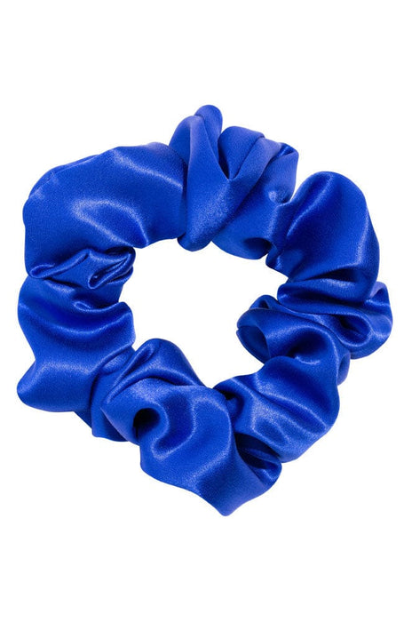 L. Erickson USA Medium Pony/Scrunchie - Ocean Blue, Silk Charmeuse