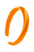 L. Erickson USA 1" Padded Wide Headband - Orange, Silk Charmeuse