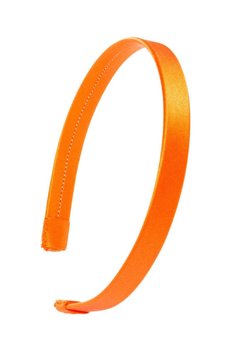 L. Erickson USA 1/2" Ultracomfort Headband - Silk Charmeuse Orange, Silk Charmeuse