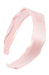 Pink silk scarf headband, 1 1/2" Scarf Wide Headband, Silk Charmeuse Rose Quartz by L. Erickson USA