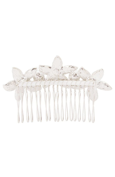 Crystal & Pearl Flower Comb