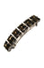 Large Smoky Brown Quartz Crystals and Rhodium make up this french style barrette