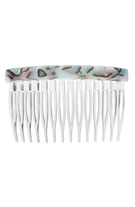 South Sea Blue Side Hair Comb, made in France by France Luxe