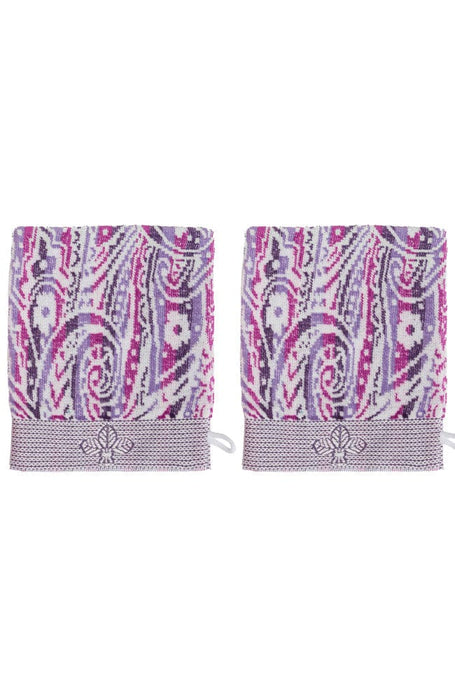 Purple Bath Mitts, 2 pack, 100% Cotton, by France Luxe Body