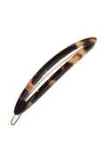 France Luxe Sliver Cutout Tige Boule Barrette, Classic Tokyo, cellulose acetate and French barrette with tige boule clasp