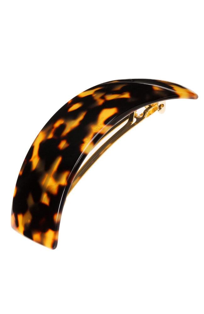 France Luxe large, Tortoise Shell barrette for women - Rectangle Volume Barrette, Tokyo.