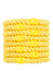 Thick, yellow hair ties by L. Erickson, 8 pack